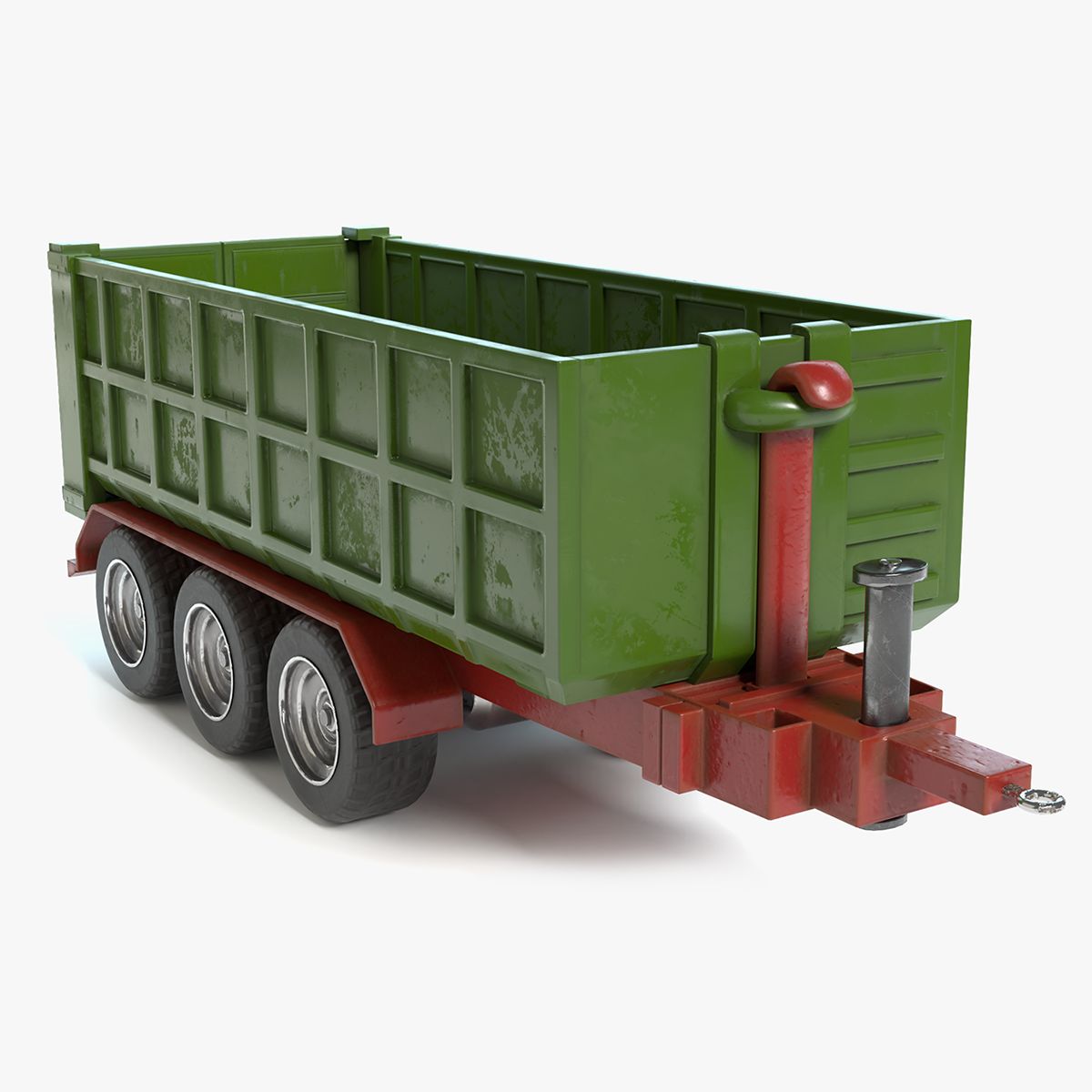 农场拖车1 3d model