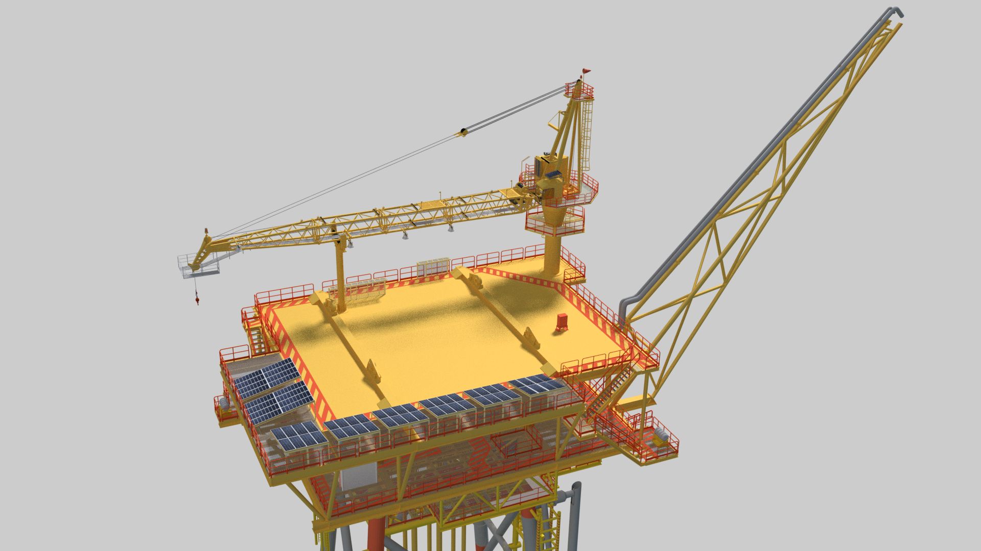 Offshore Wellhead Platform 3d model