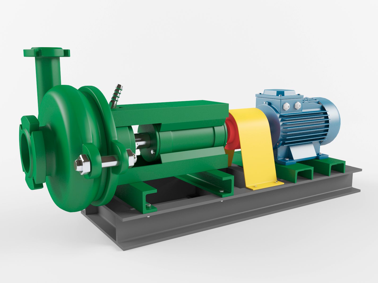 Pump centrifugal industrial 3D Model $89 - .stl .obj .max .fbx - Free3D