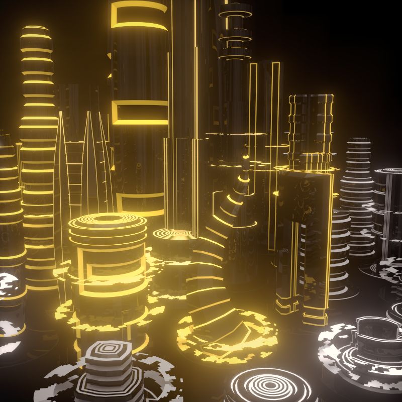 SciFi City 3d model