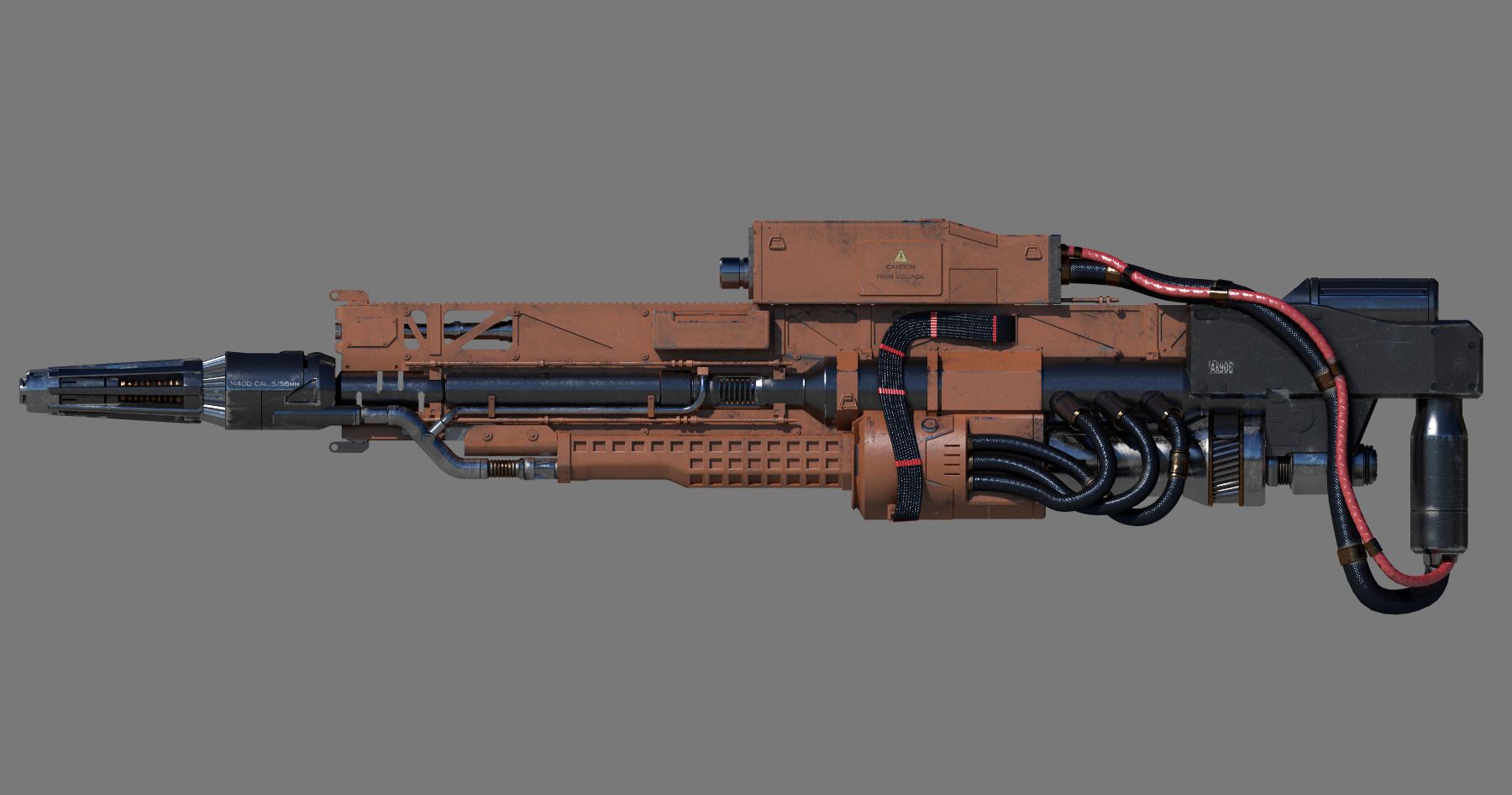 RailGun 3d model