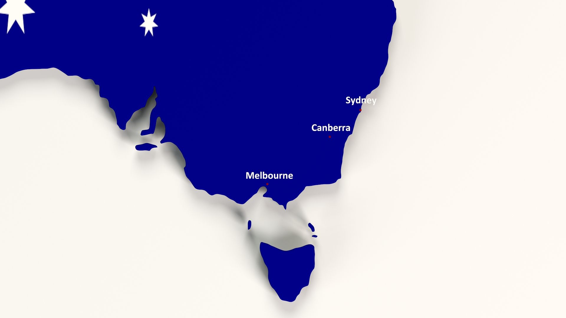 Australia map royalty-free 3d model - Preview no. 6