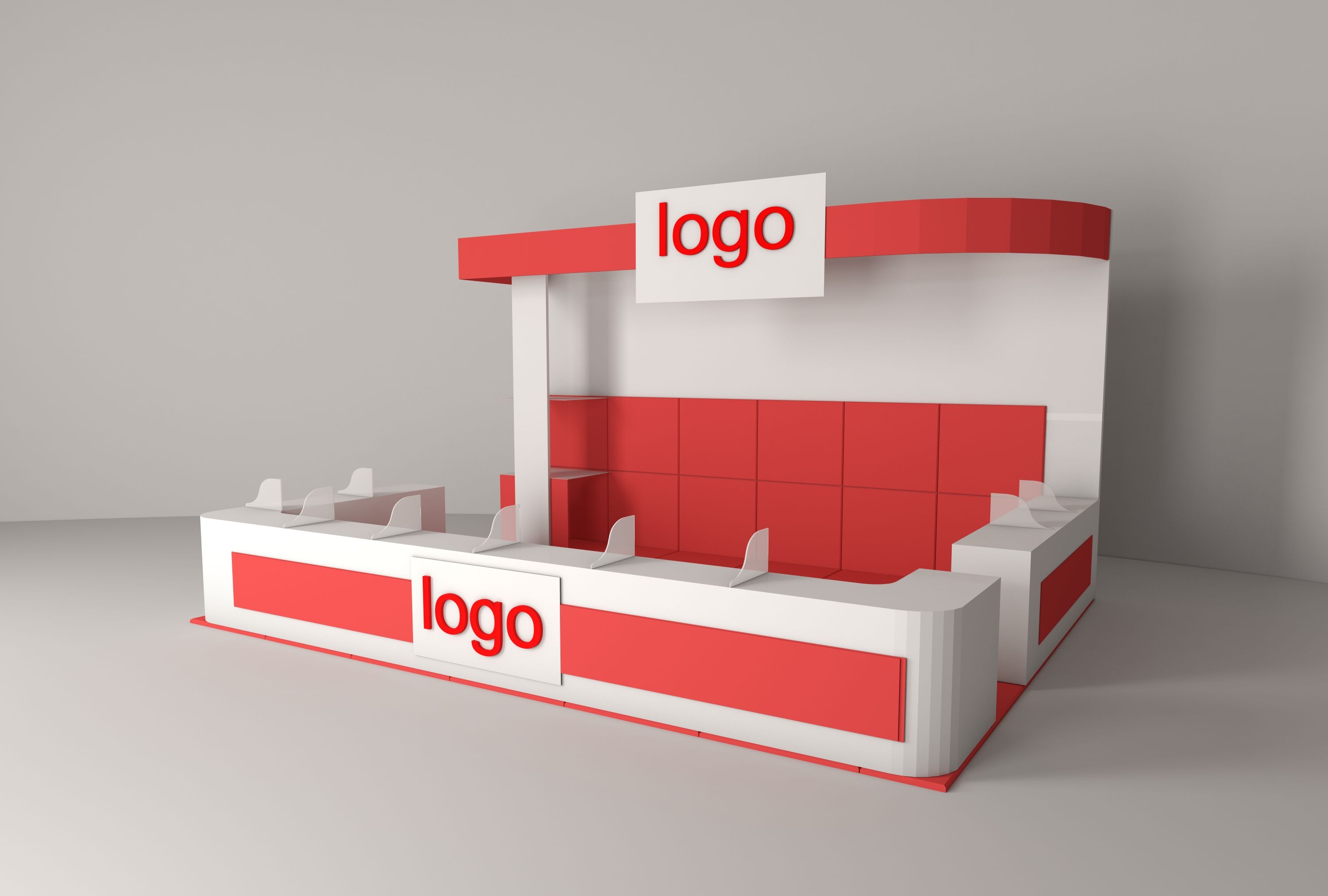 Messestand 3d model