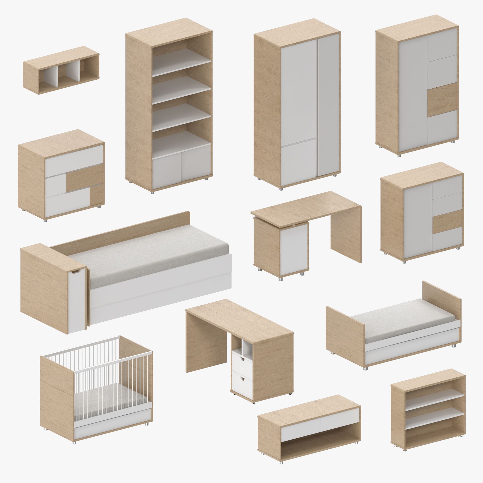 Moderne möbel vol 2 3d model