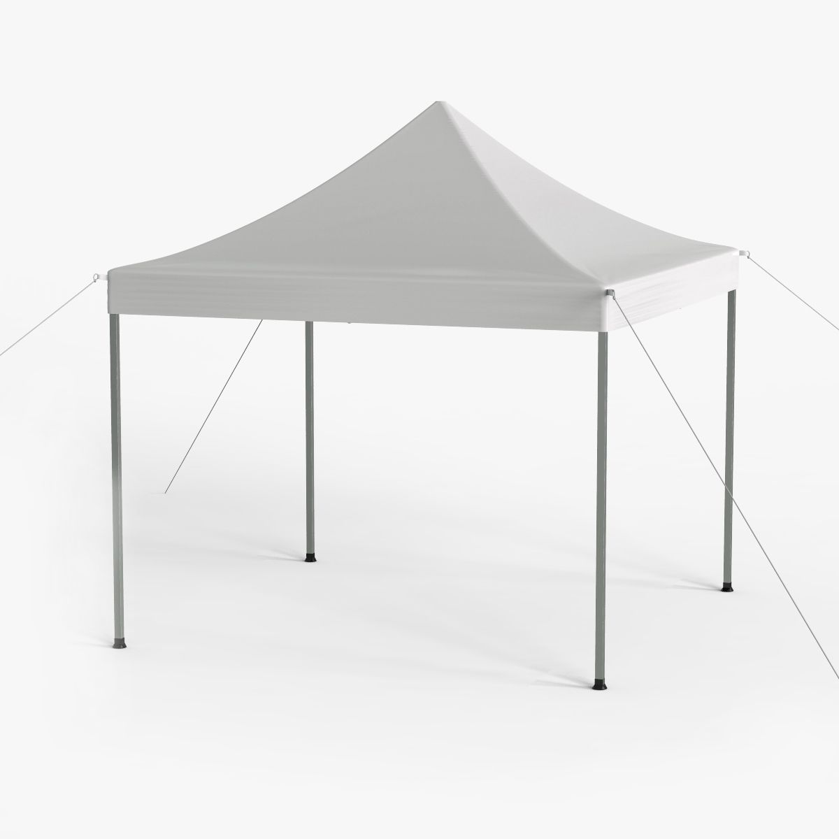 White Canopy Tent Gazebo 3d model