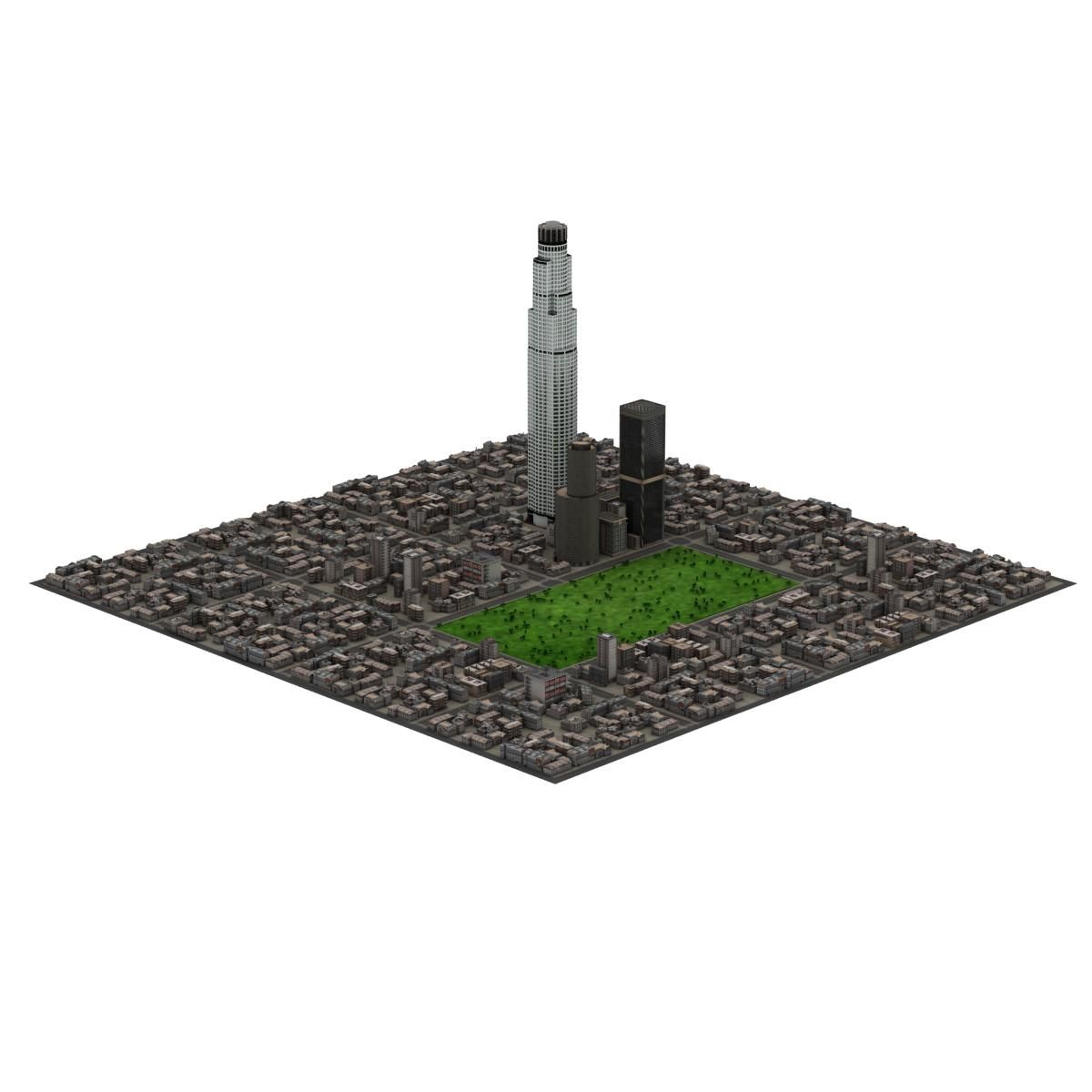 城市景观 3d model