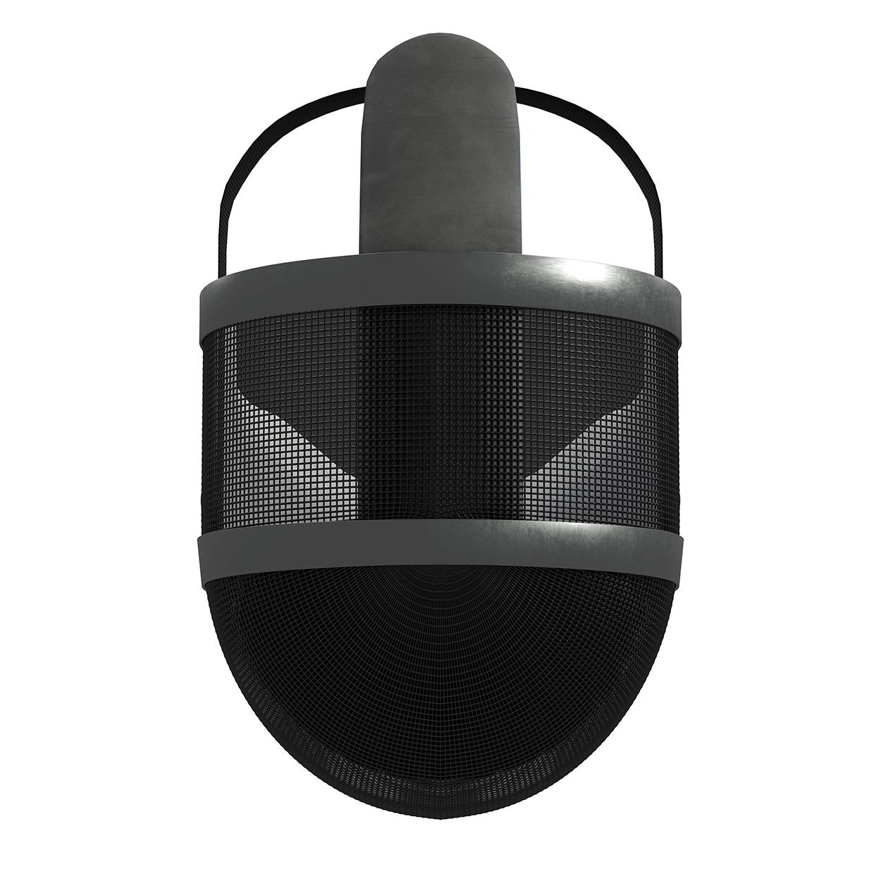 Fencing Helmet royalty-free 3d model - Preview no. 5