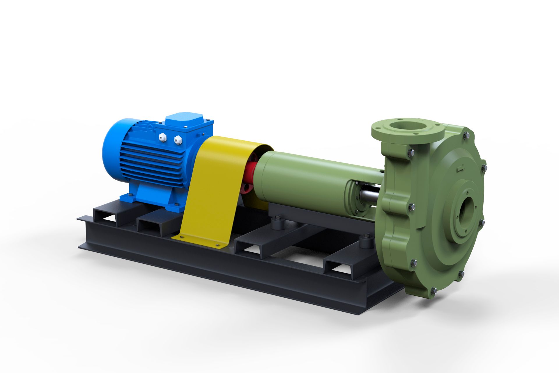 Pump centrifugal industrial 3D Model $89 - .stl .obj .max .fbx - Free3D