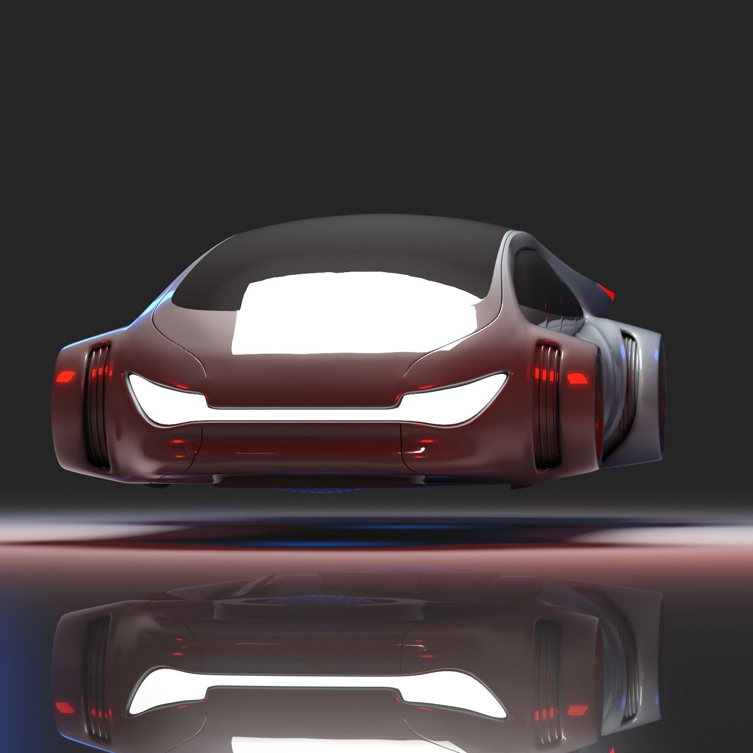 Futuristic Car 7 3d model