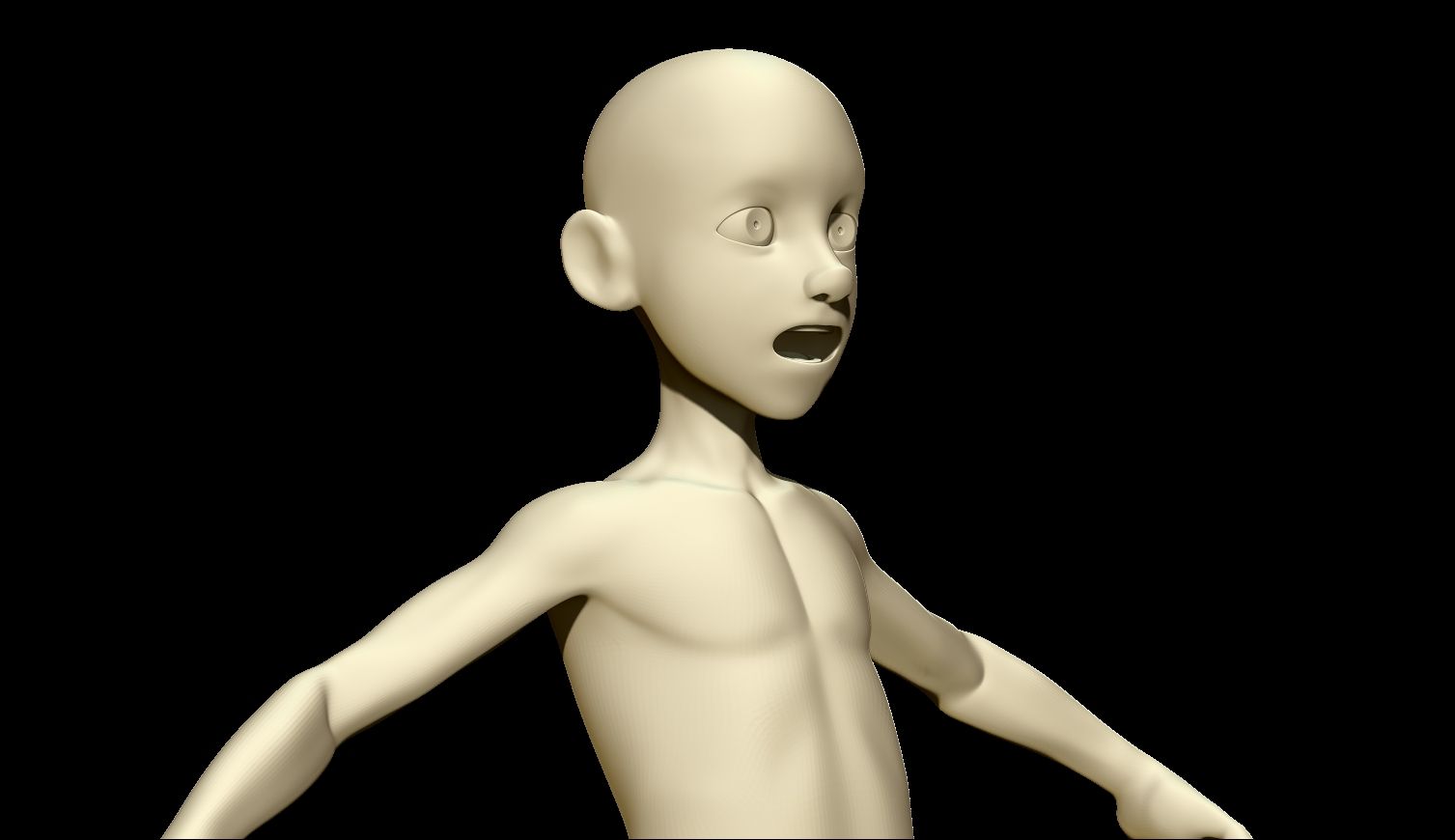 양식에 일치시키는 만화베이스 메쉬 3d model