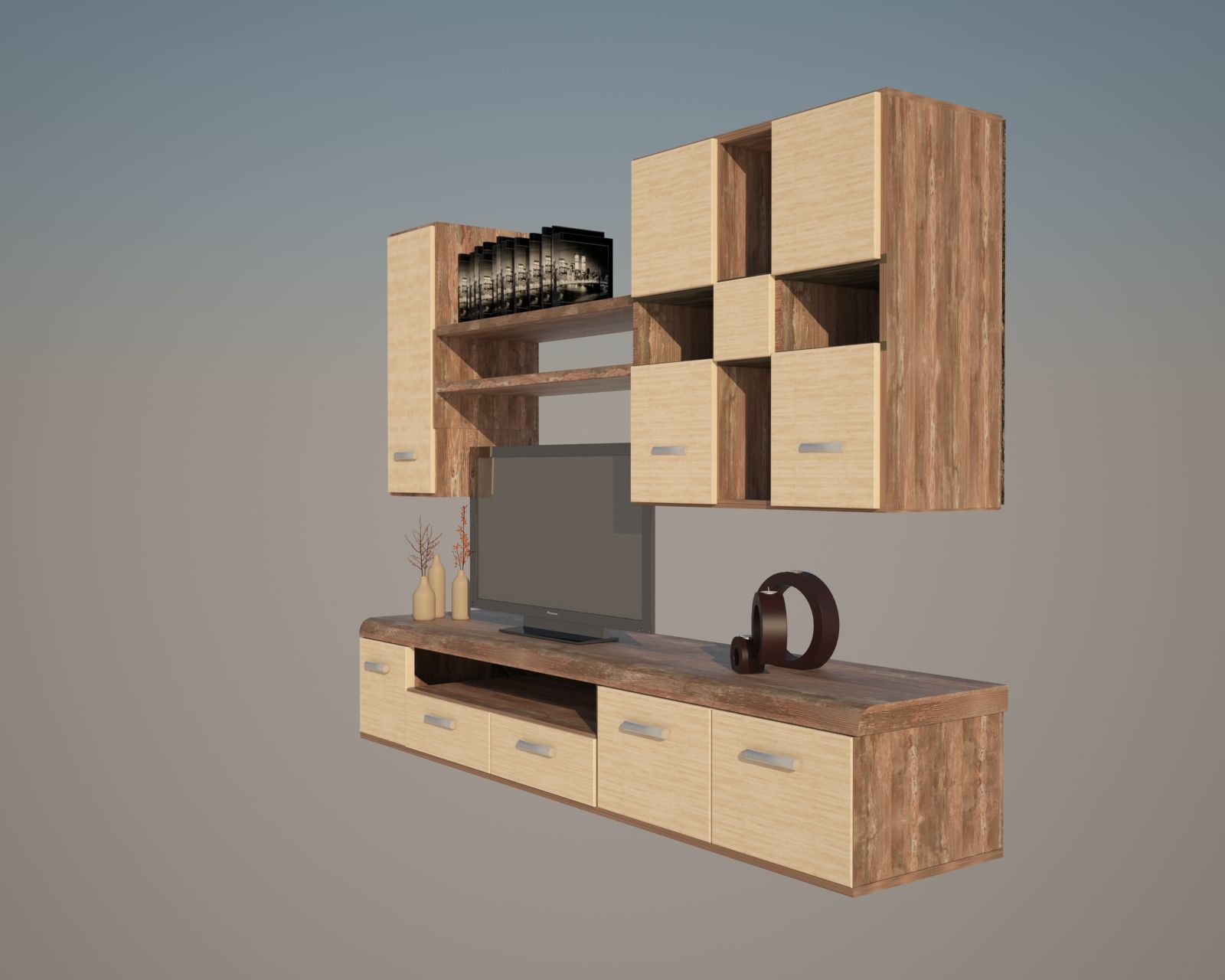 Möbel für das Wohnzimmer royalty-free 3d model - Preview no. 3