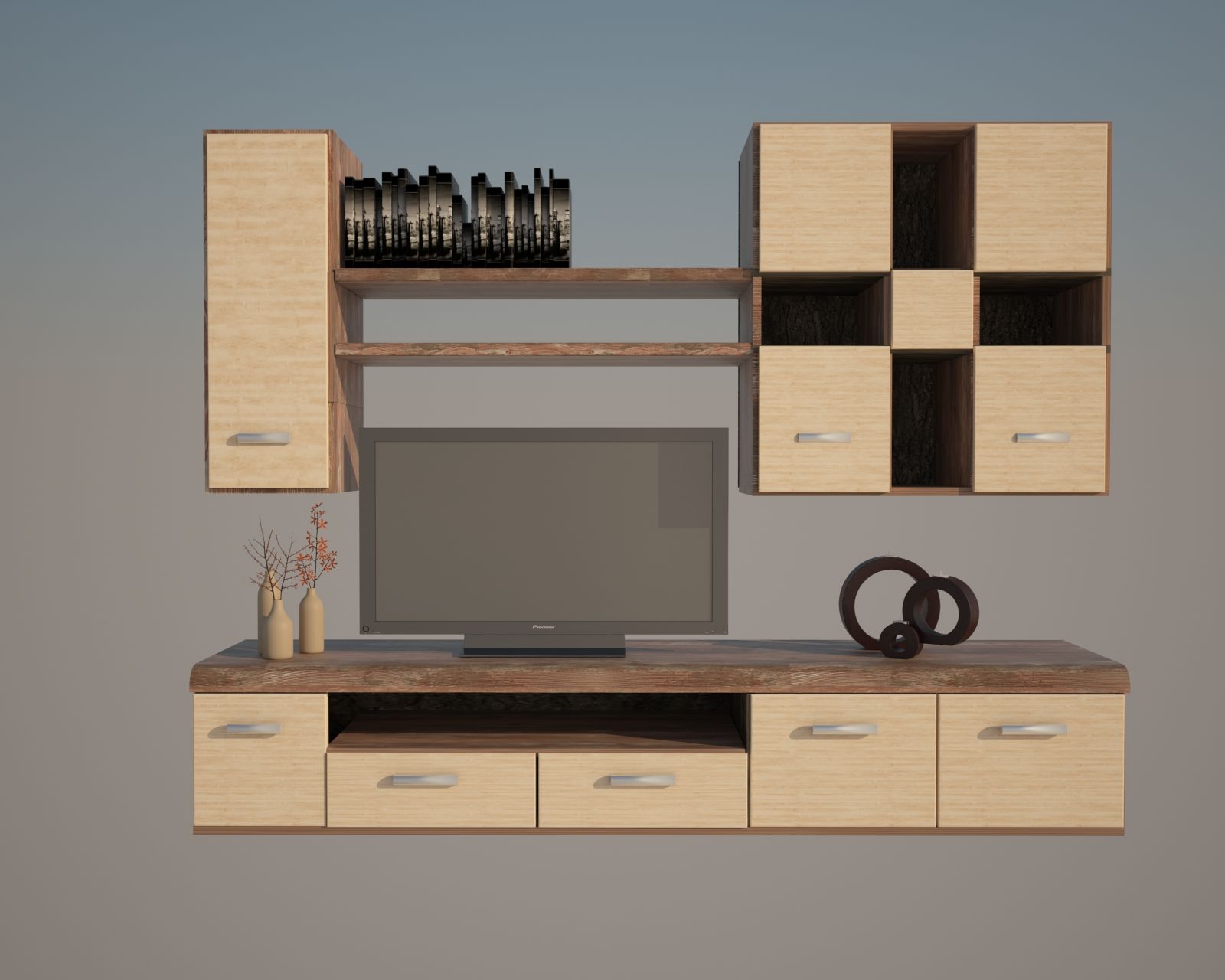 Möbel für das Wohnzimmer royalty-free 3d model - Preview no. 2