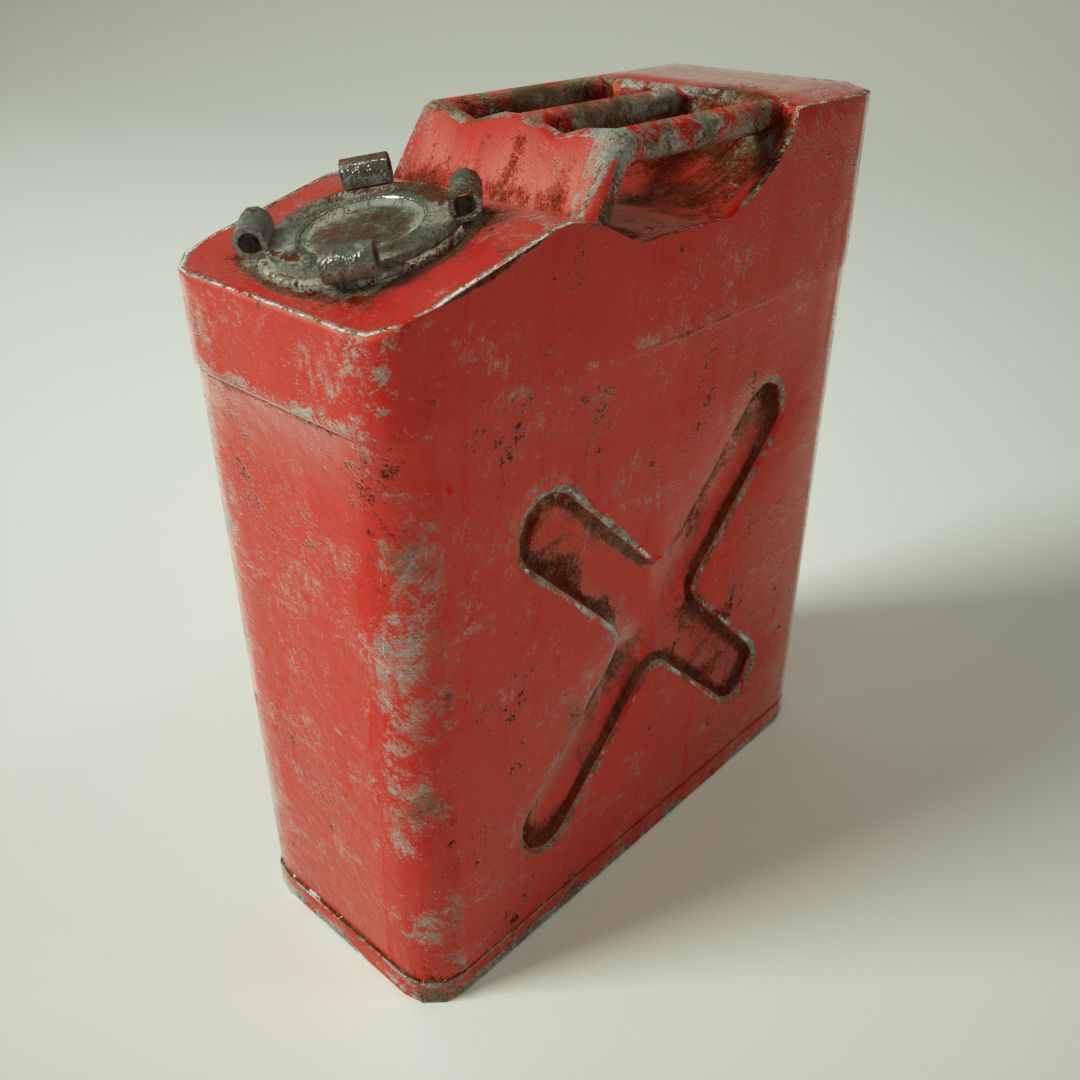 Gas kann 3d model