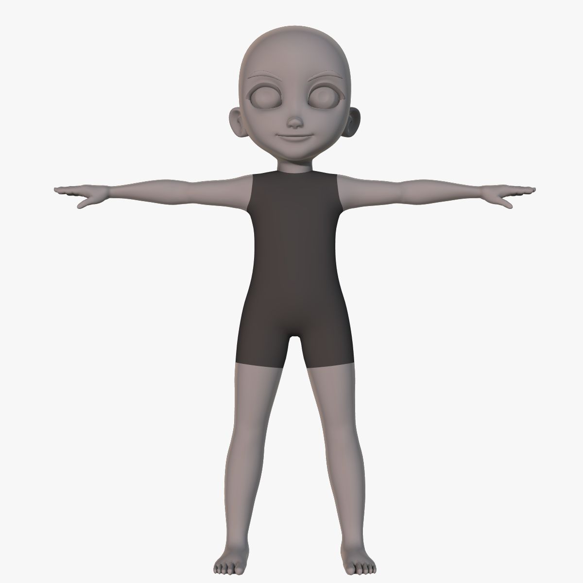 베이스 메쉬 보이 캐릭터 3d model