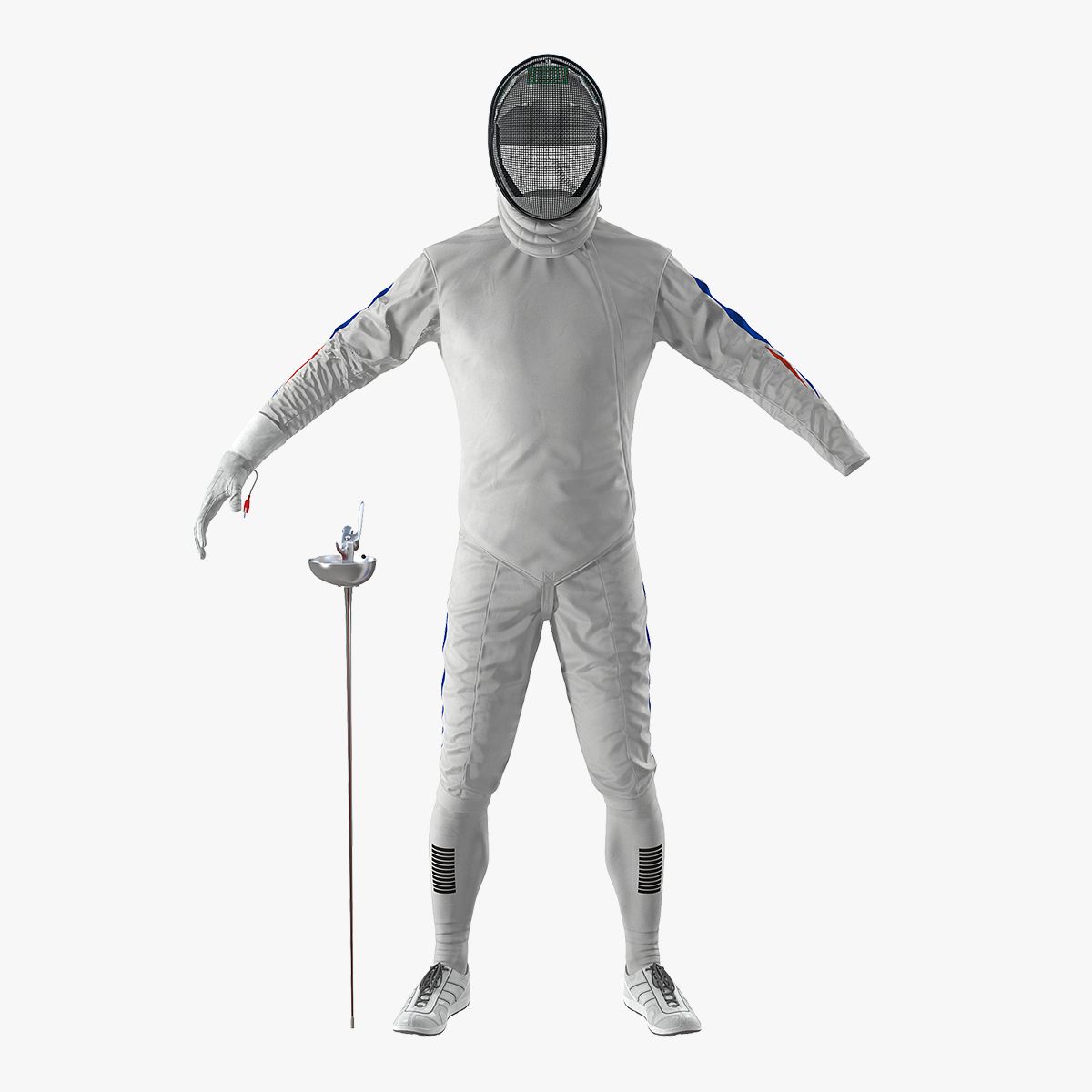 Fencer Suit 3d model