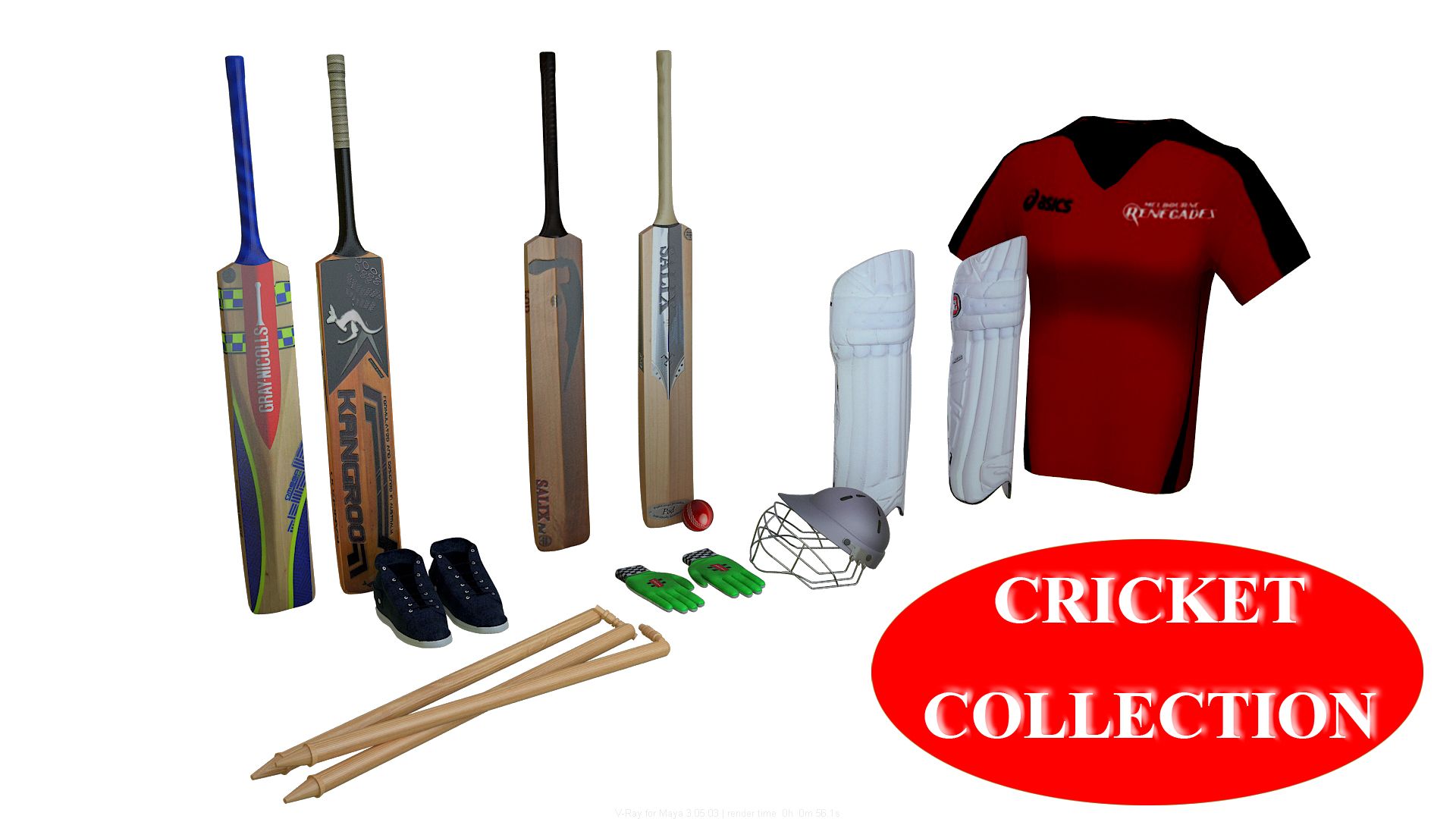 Cricket-Artikel 3d model