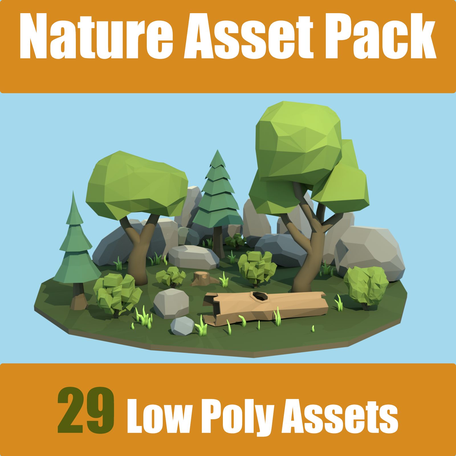 (SALE) Nature Asset Pack 3d model