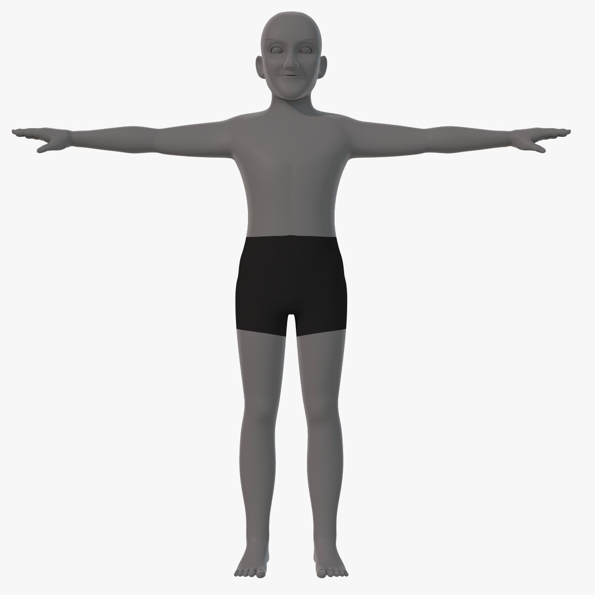 베이스 메쉬 노인 캐릭터 3d model