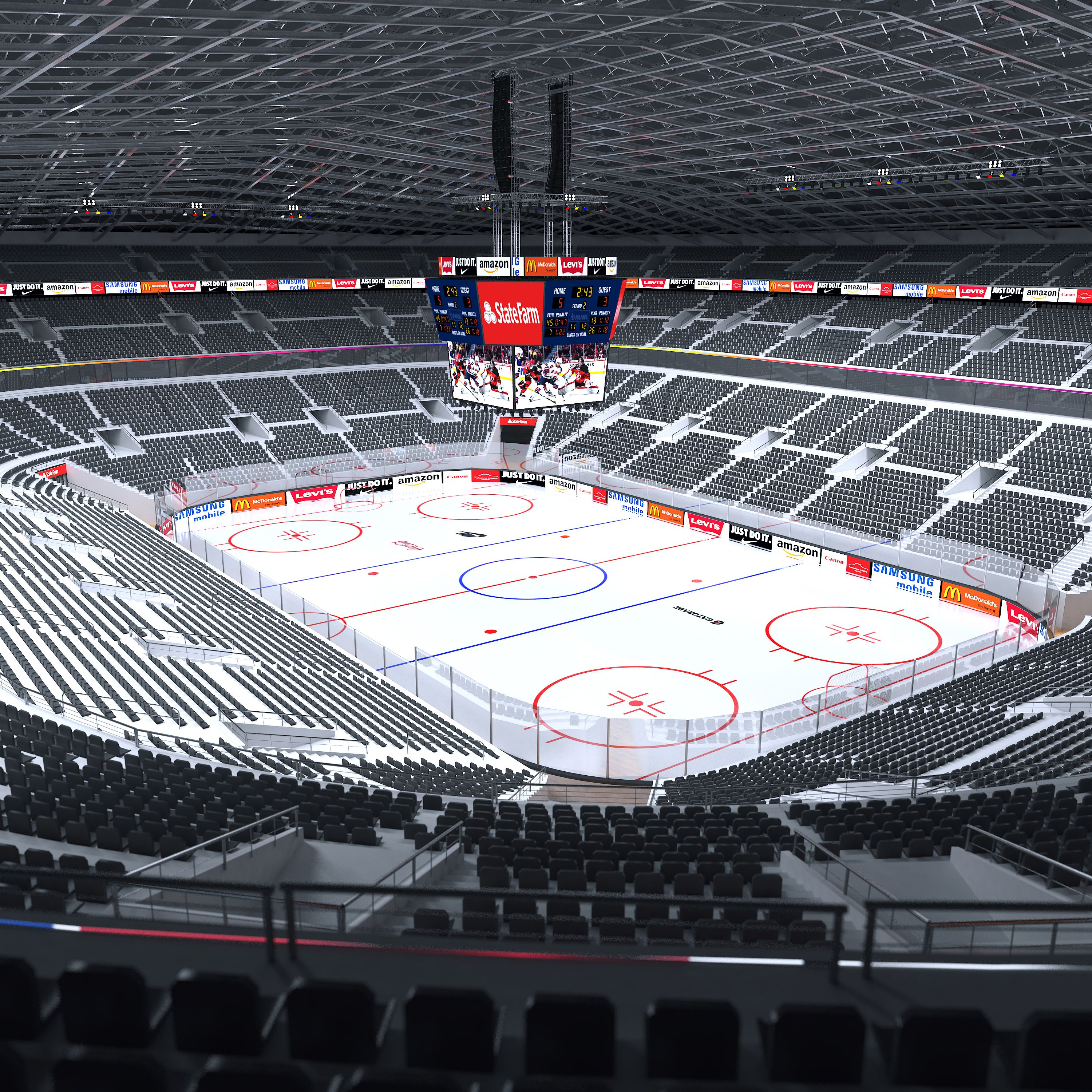 Hockey Arena 3d model