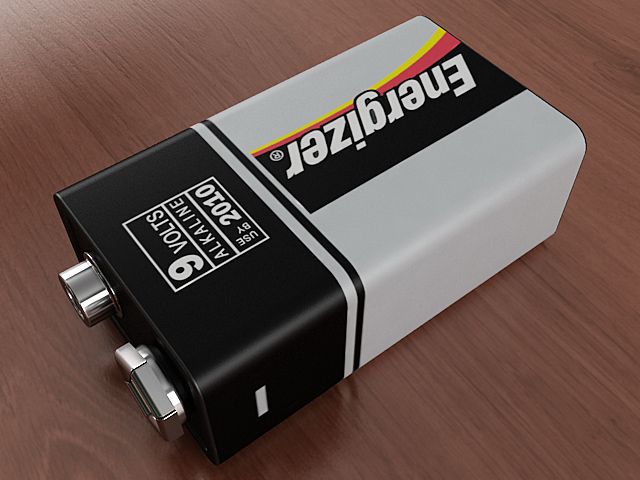 9V Pil 3d model