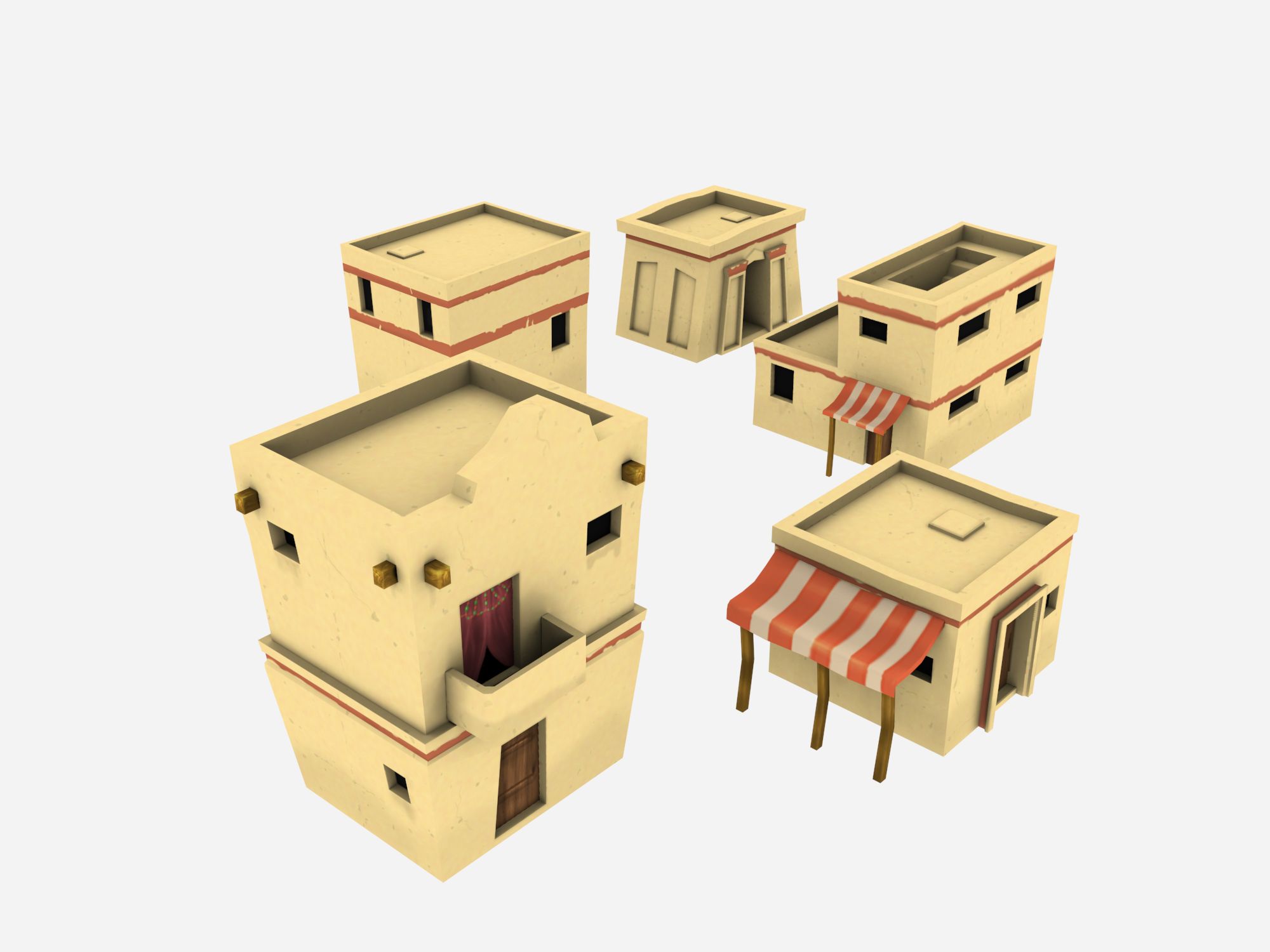 Arabian Houses 3d model