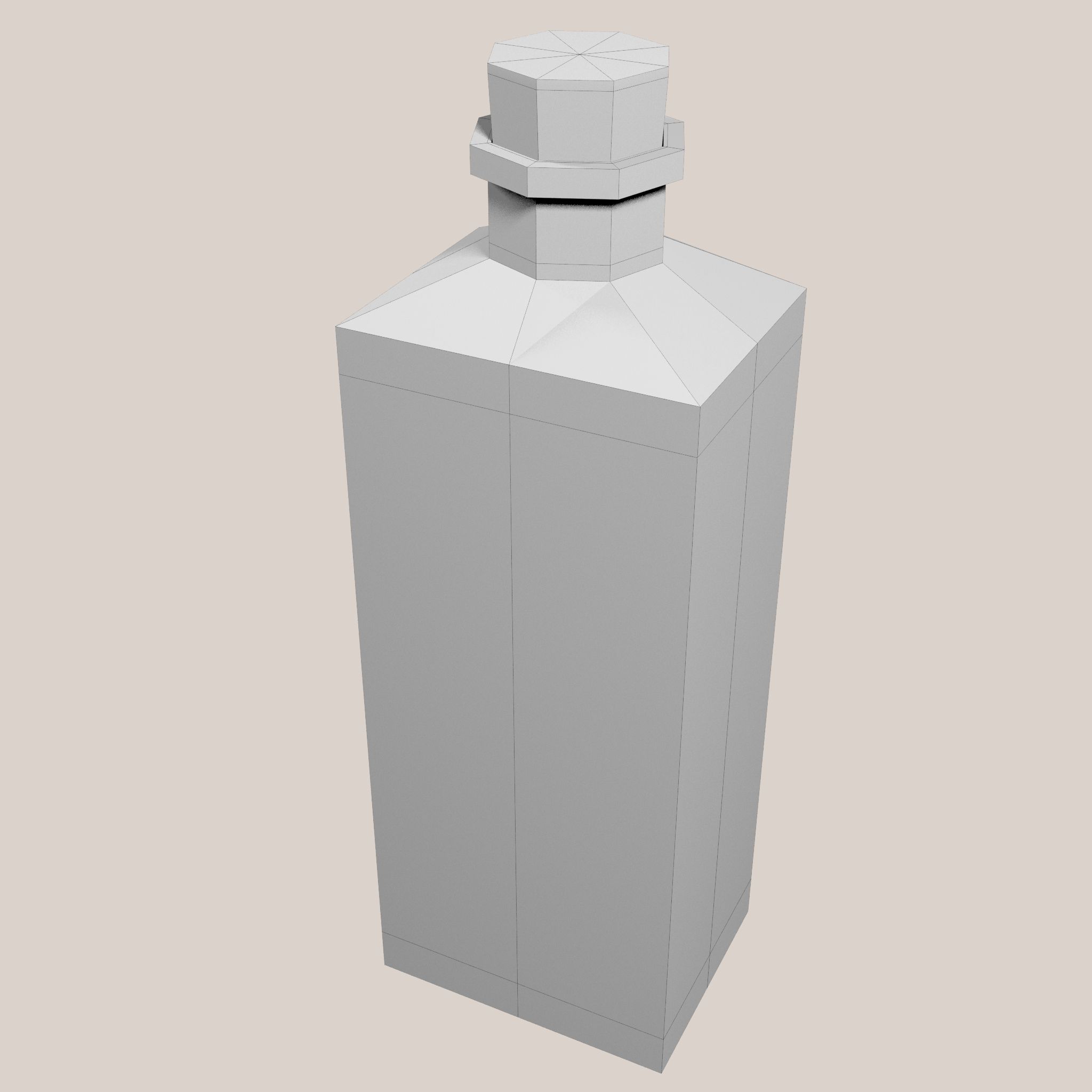 Flasche royalty-free 3d model - Preview no. 7