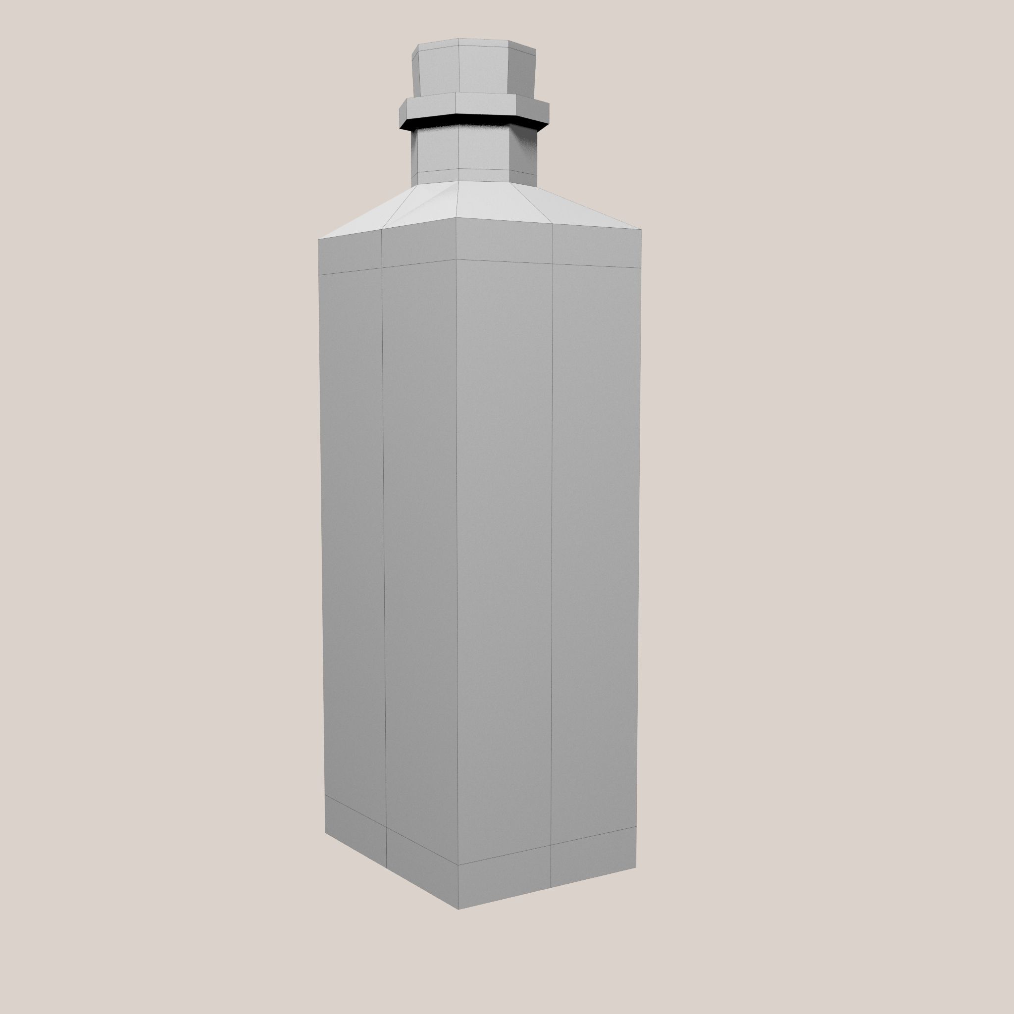 Flasche royalty-free 3d model - Preview no. 9