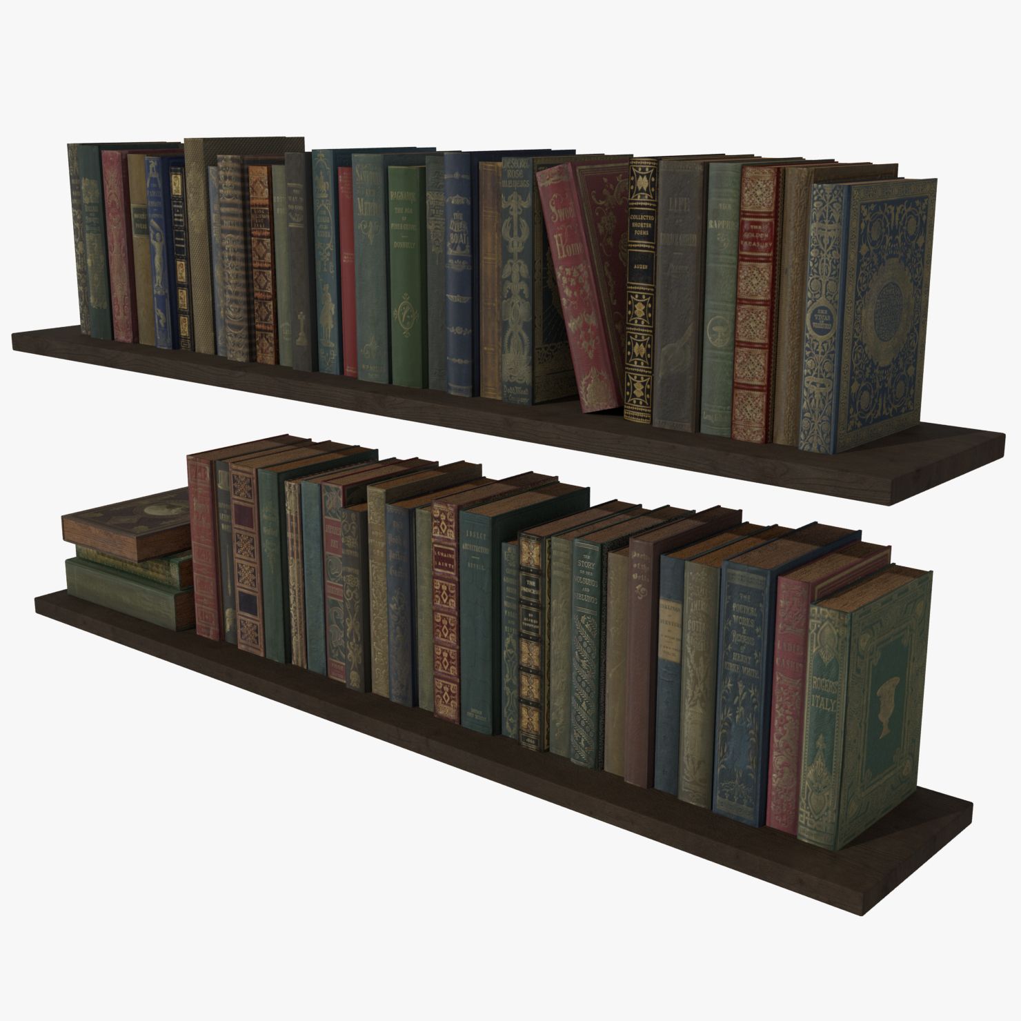 Altes Bücherregal 3d model