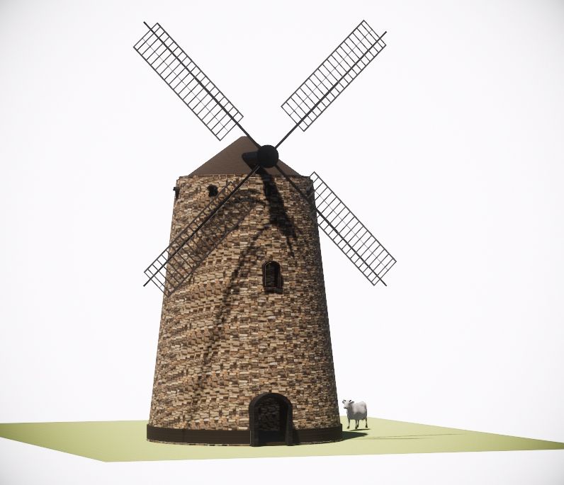 Moulin à vent 3d model