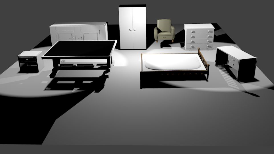 SET MÖBEL 3d model