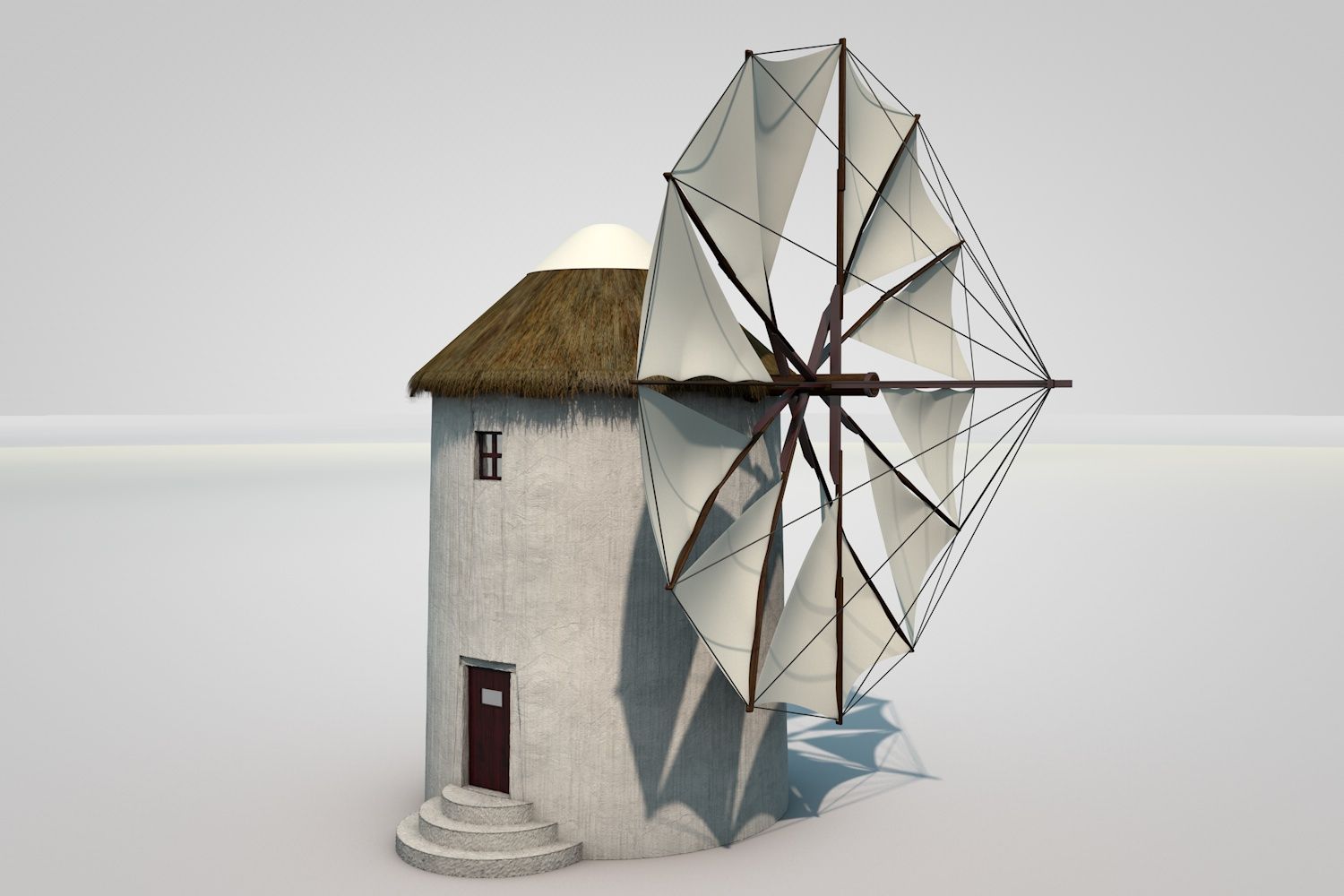 Moulin à vent 3d model