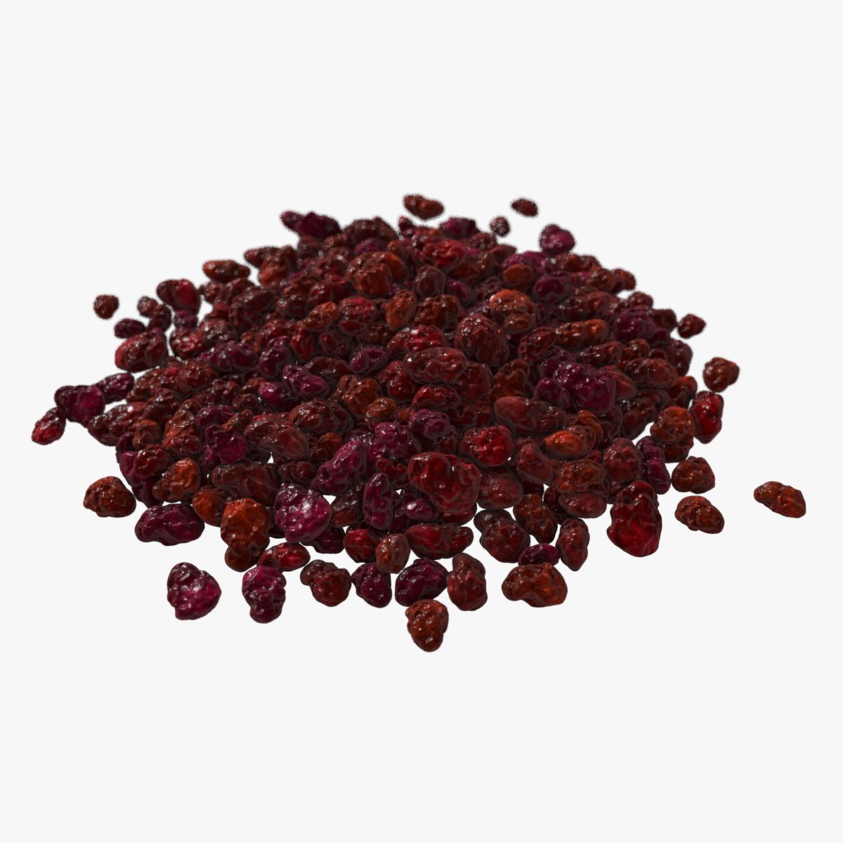 Getrocknete Cranberries 3d model