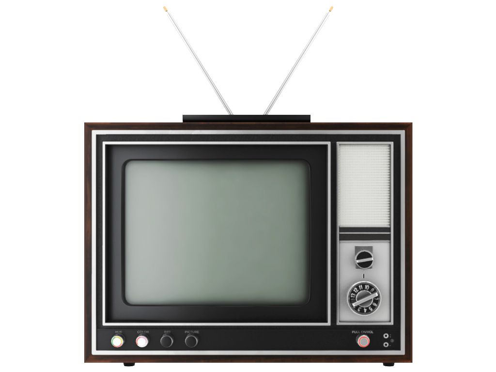 Old color TV 3d model