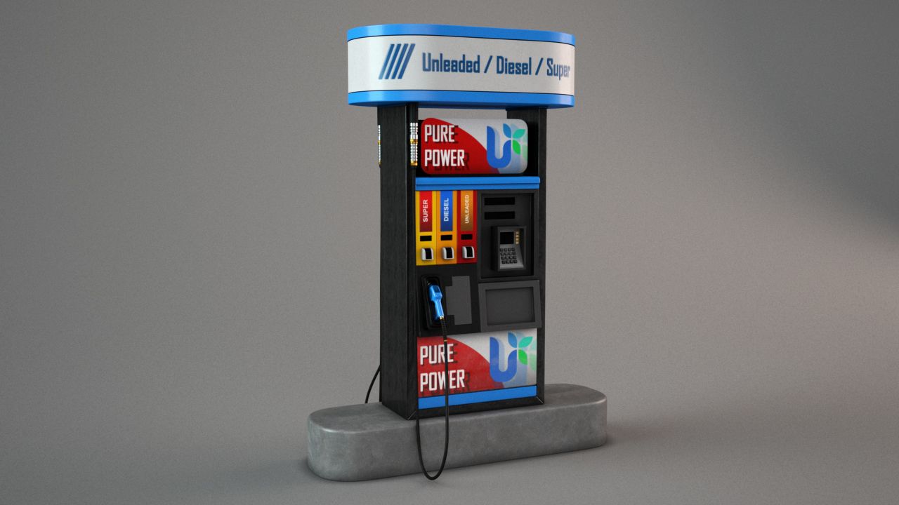 Gas Pomp 3d model