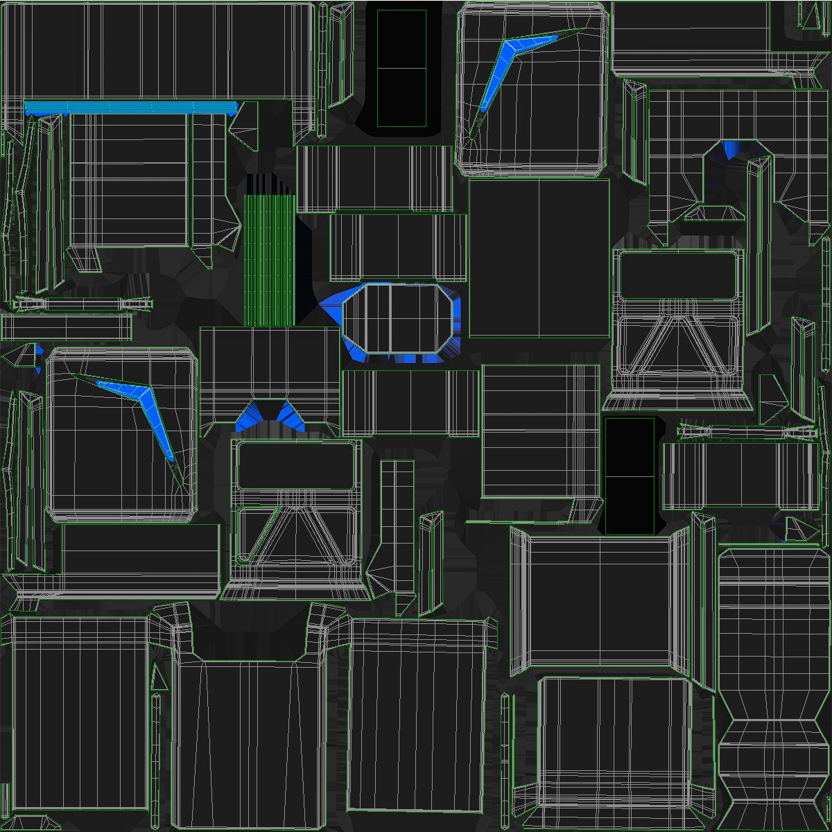 Sci-fi Server Rack royalty-free 3d model - Preview no. 16