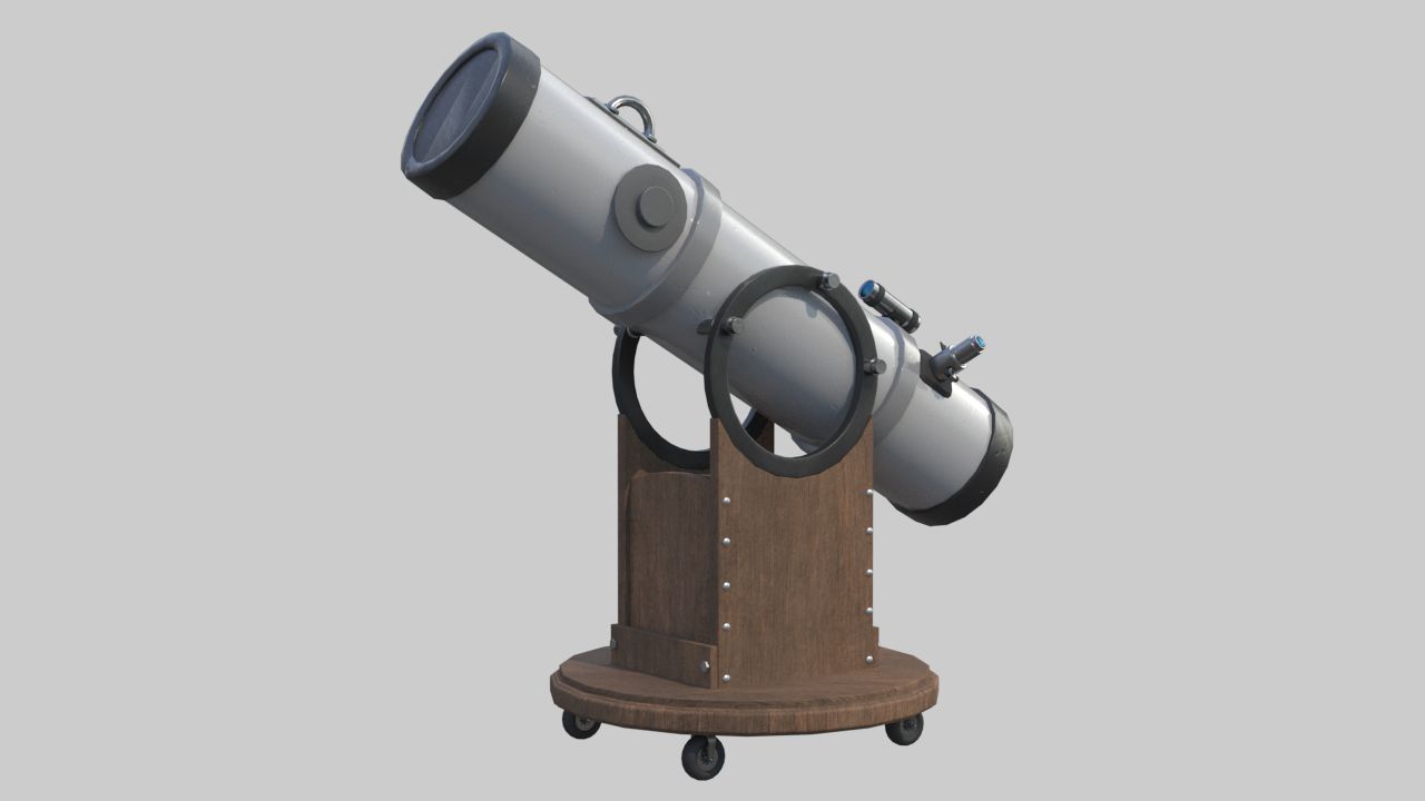 teleskop 3d model