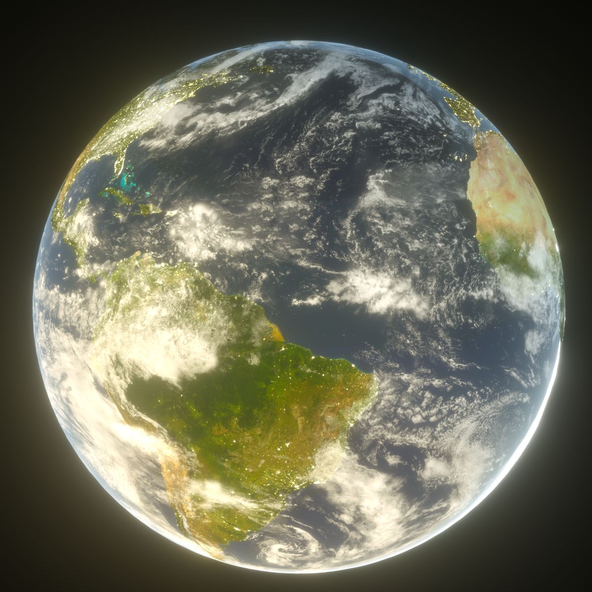 16k Planet Earth 3d model