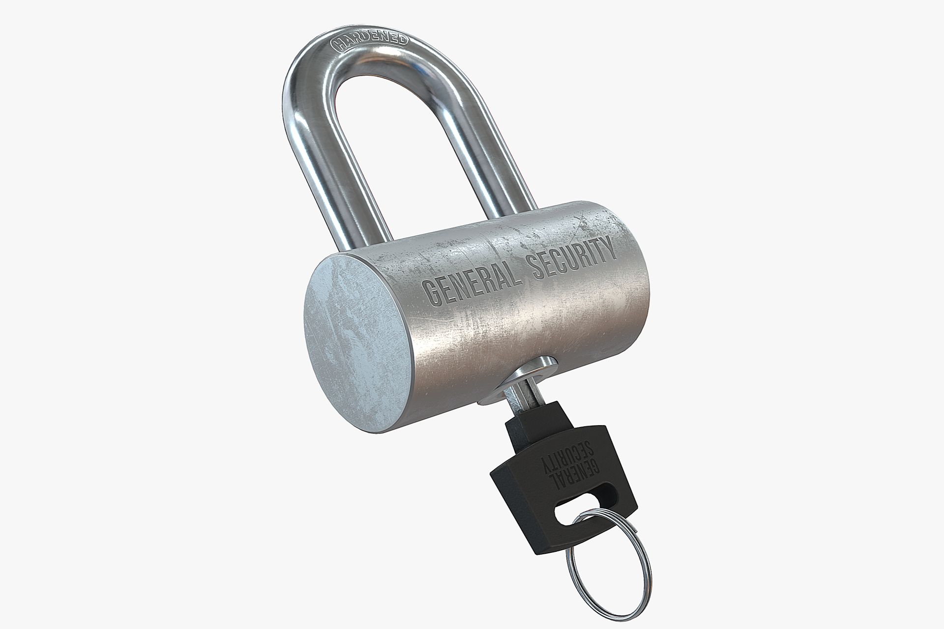 Lock and key 3d model