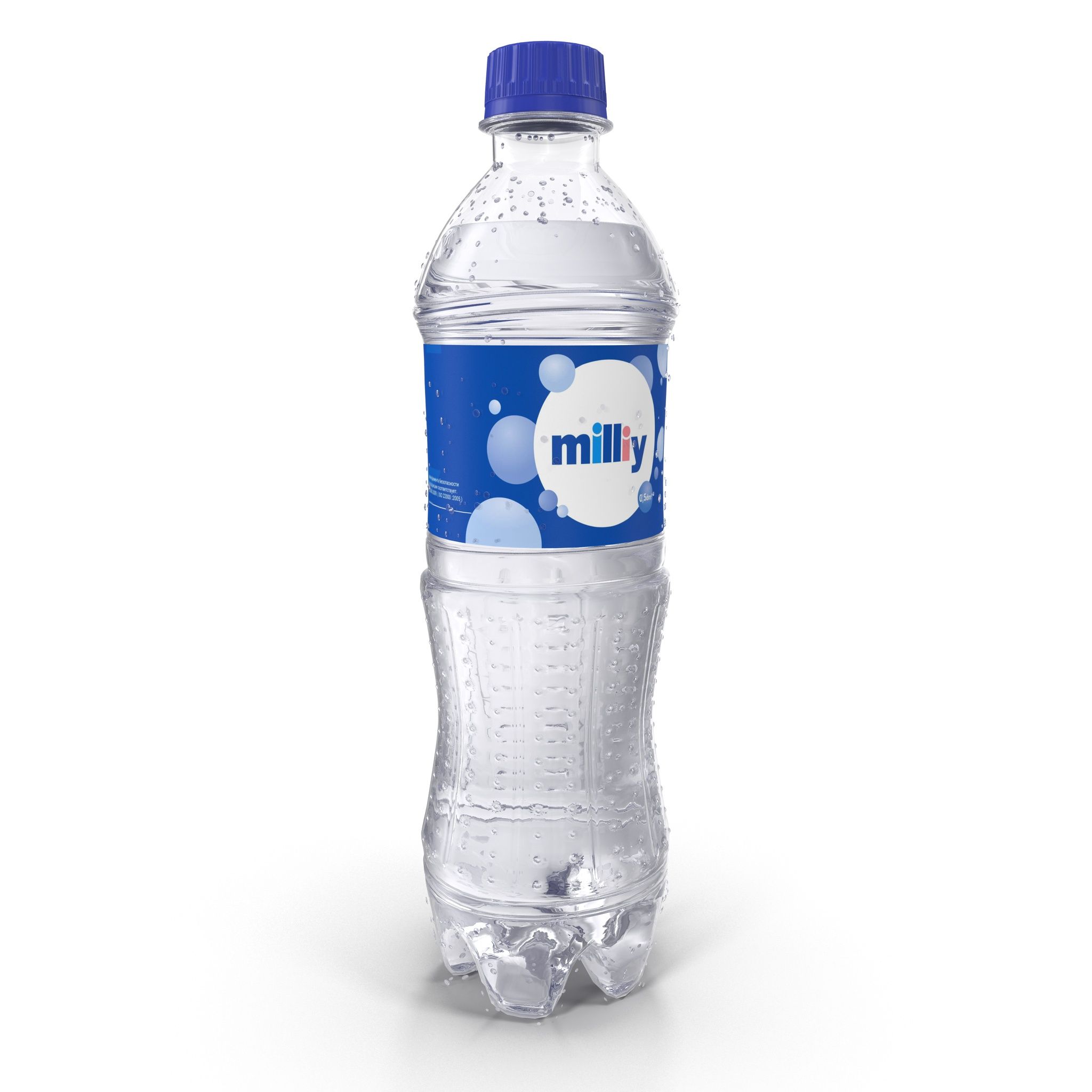 Flasche mit Wasser 3d model