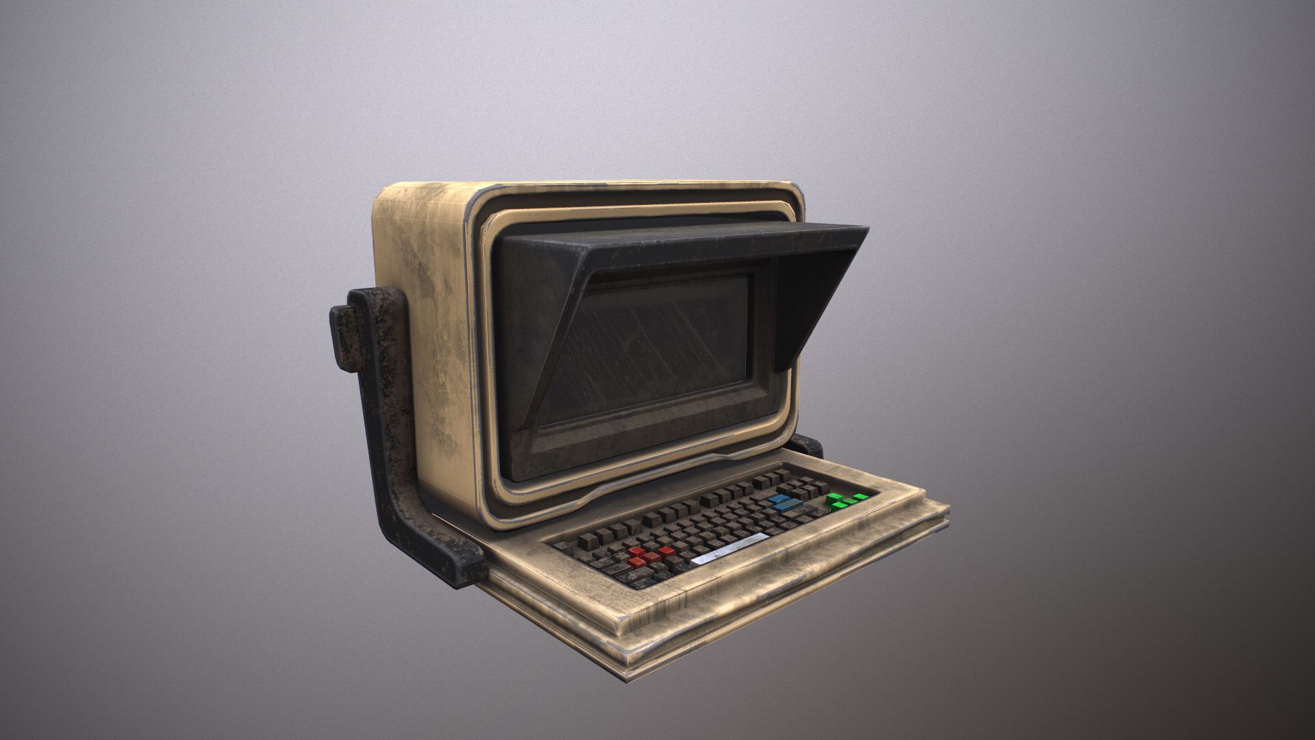 SCI-FI COMPUTER 3d model