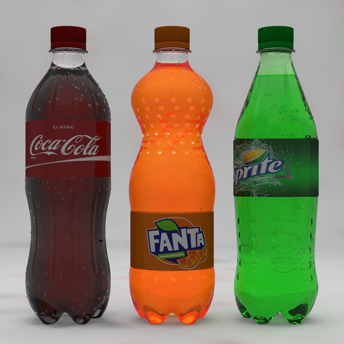 Soda-Flaschen 3d model