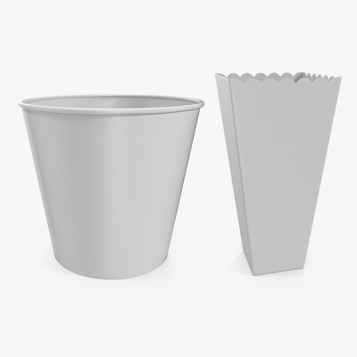 Popcorn Cup Vorlagen 3D Modelle Sammlung 3d model