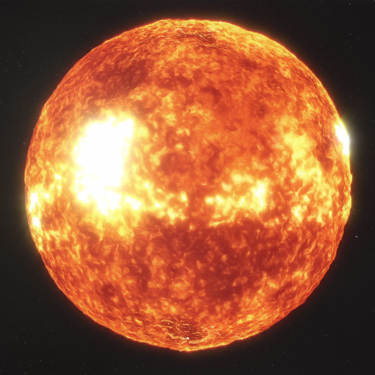 Sun High Poly royalty-free 3d model - Preview no. 8