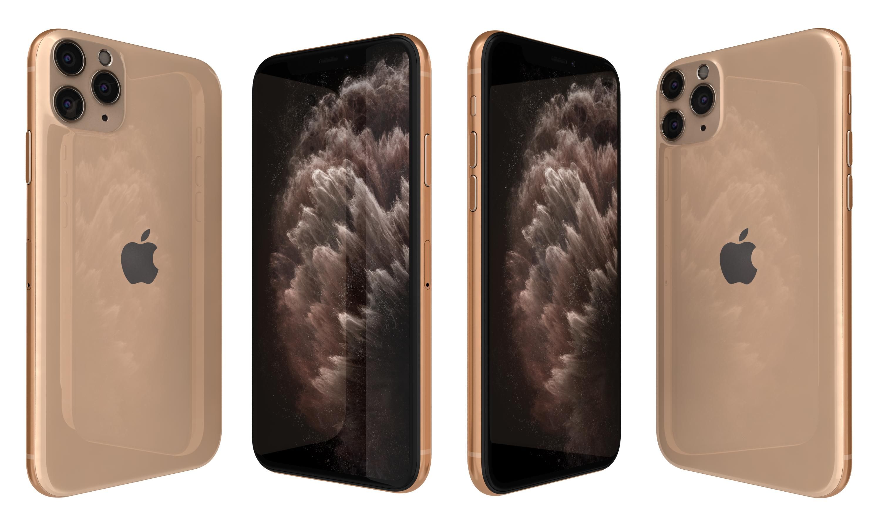 Apple iPhone 11 Proゴールド 3d model