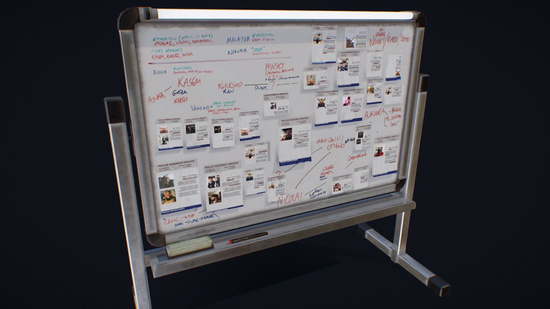 Gas Board 3d model