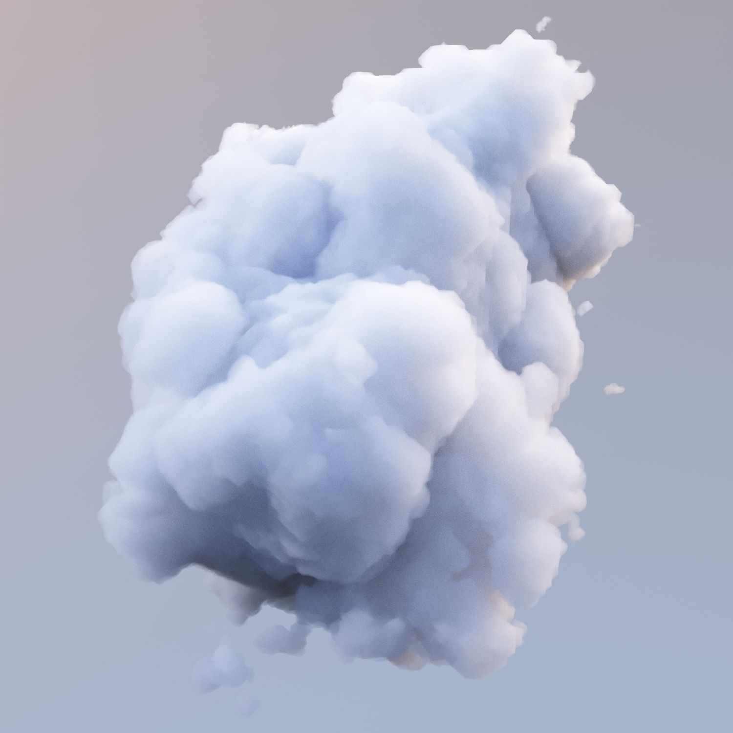 Polygon Cloud 8 royalty-free 3d model - Preview no. 3