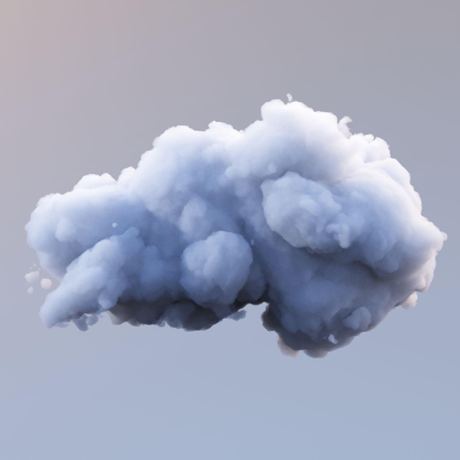 Polygon Cloud 8 royalty-free 3d model - Preview no. 2