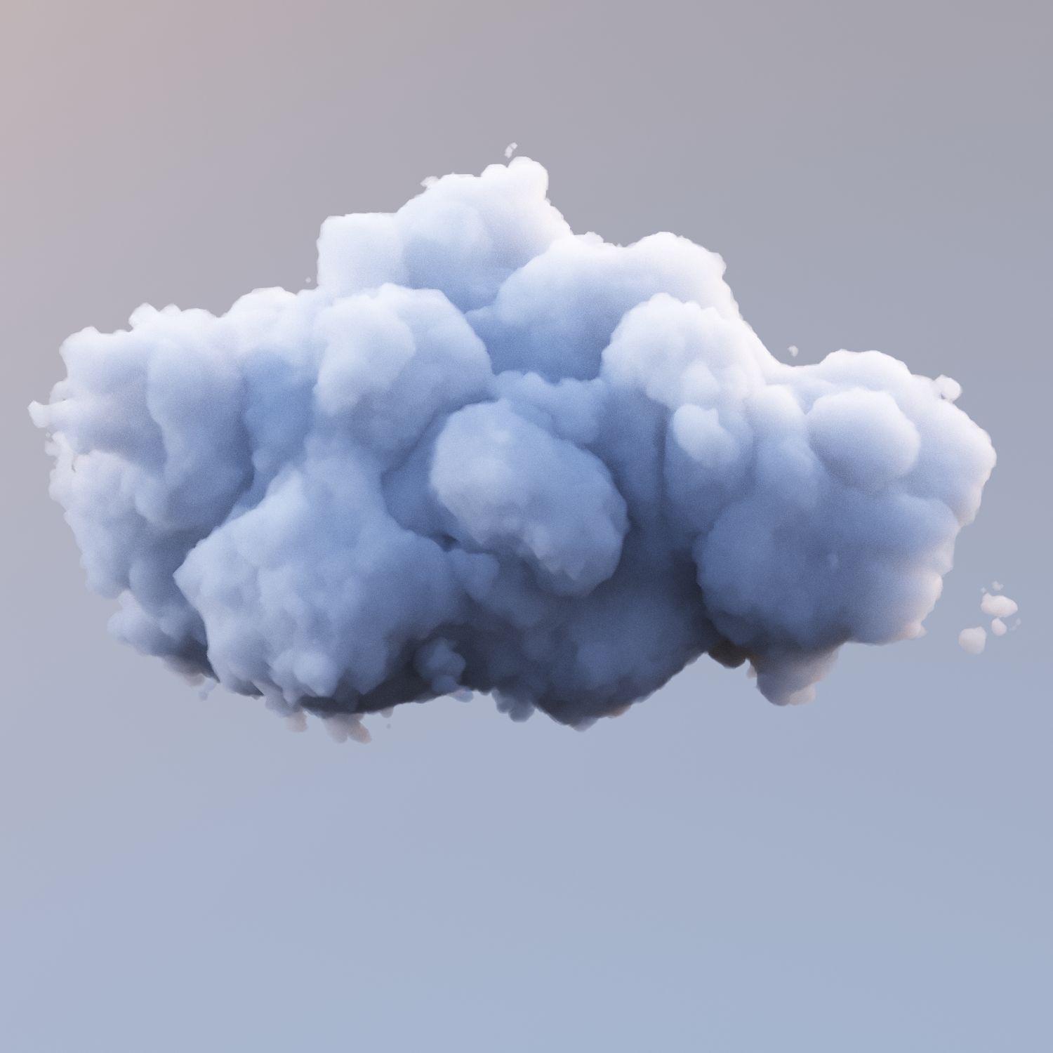 Polygon Cloud 8 royalty-free 3d model - Preview no. 4