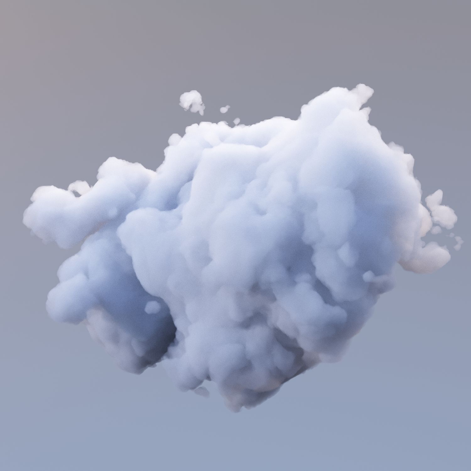 Polygon Cloud 10 royalty-free 3d model - Preview no. 3