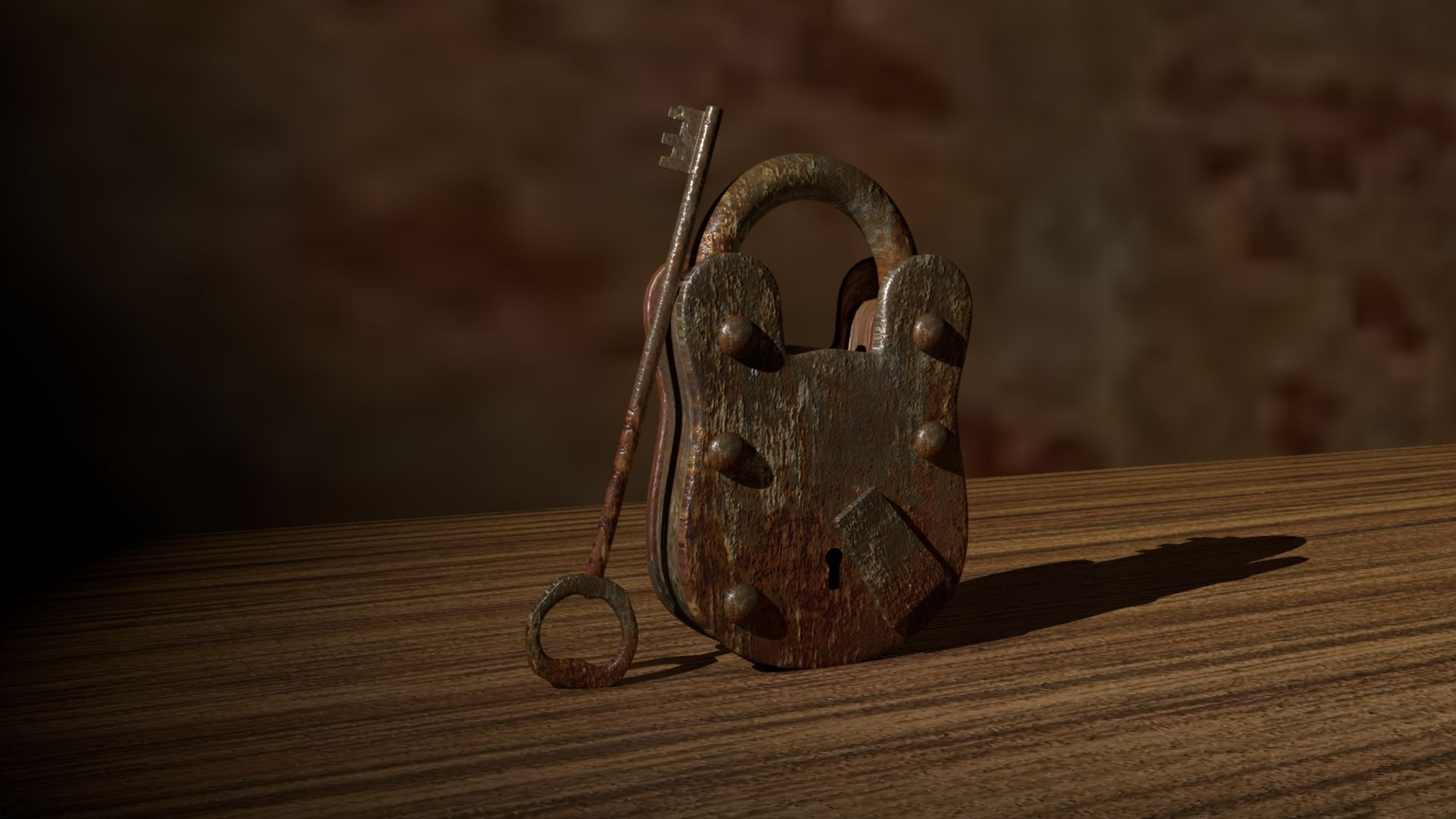 Lock and Key 3d model